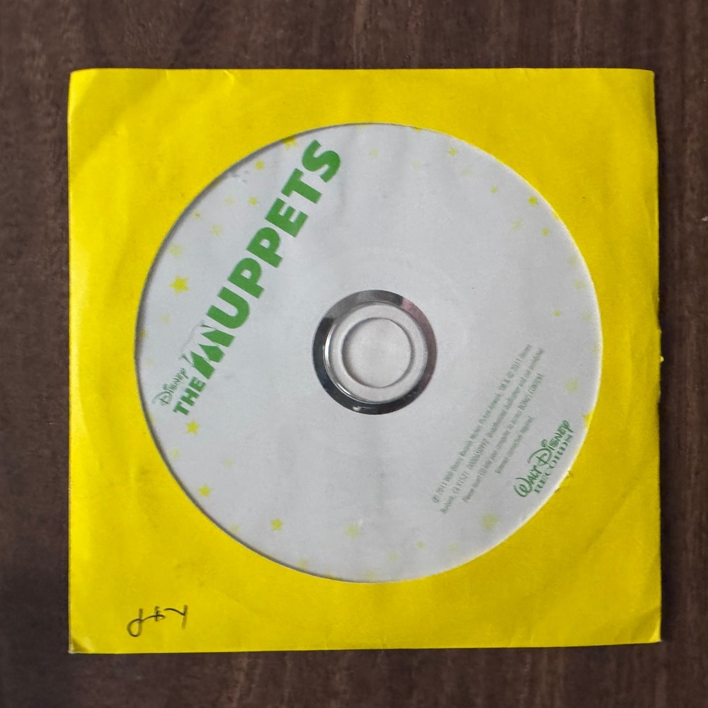 Disney The Muppets CD Single Yellow Sleeve Walt Disney Records
